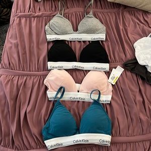 Calvin Klein Cotton Triangle Bras